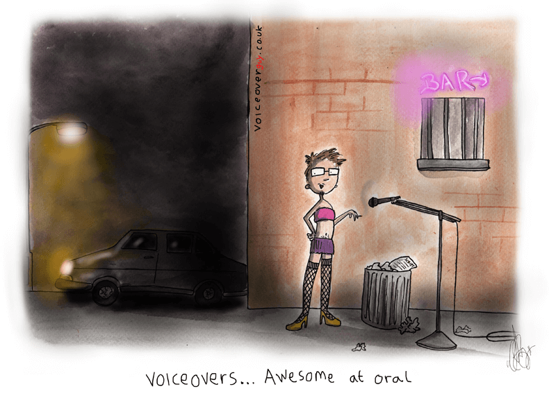 Voiceover cartoon about being awesome at oral delivery by Guy Harris