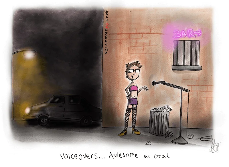 Voiceover cartoon about being awesome at oral delivery by Guy Harris