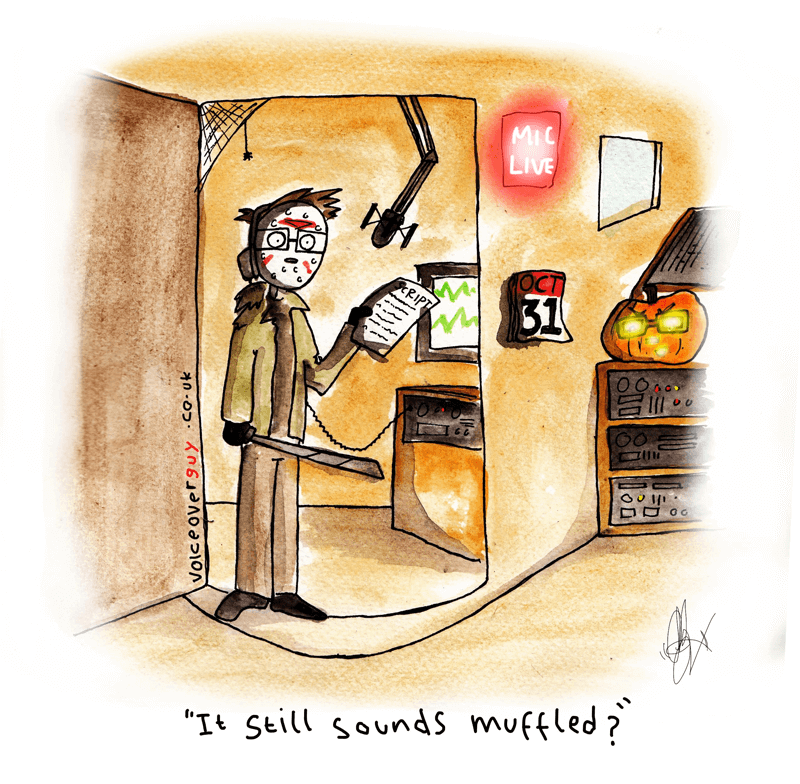 Voiceover cartoon about more horror character voiceover performances by Guy Harris