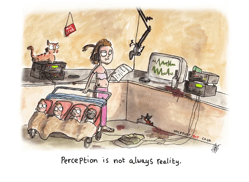 Voiceover cartoon about the sensual voiceover read by Guy Harris