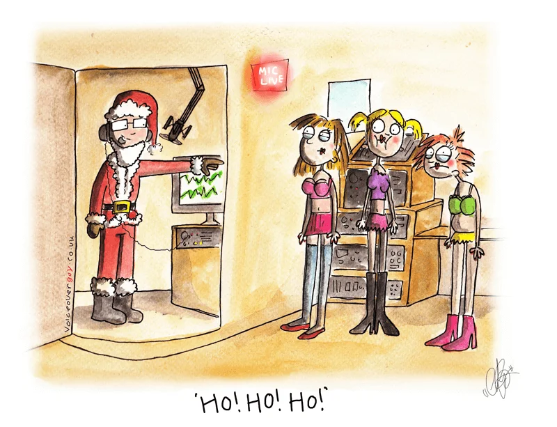 Voiceover cartoon about the festive Santa Ho Ho Ho voiceover by Guy Harris