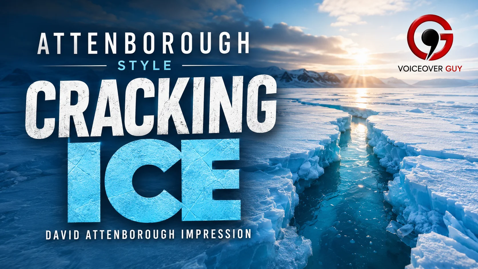 attenborough impression cracking ice david