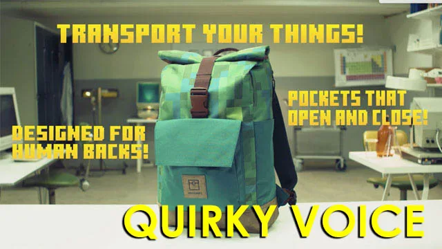 Minecraft Backpack Promo Voice – Patrick Stewart Style